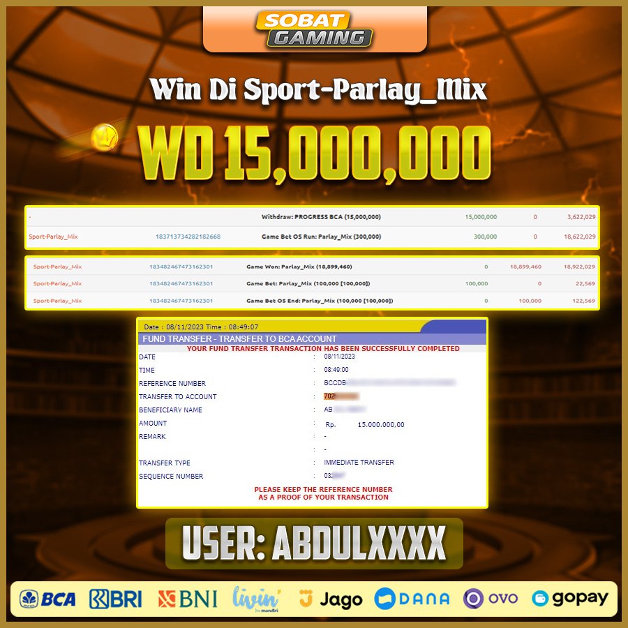 BUKTI JP1 08 NOVEMBER 2023 LUNAS RP. 15.000.000,-