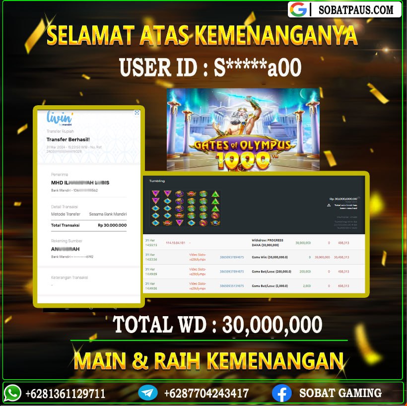 BUKTI JP3 31 MARET 2024 LUNAS RP. 30.000.000,-