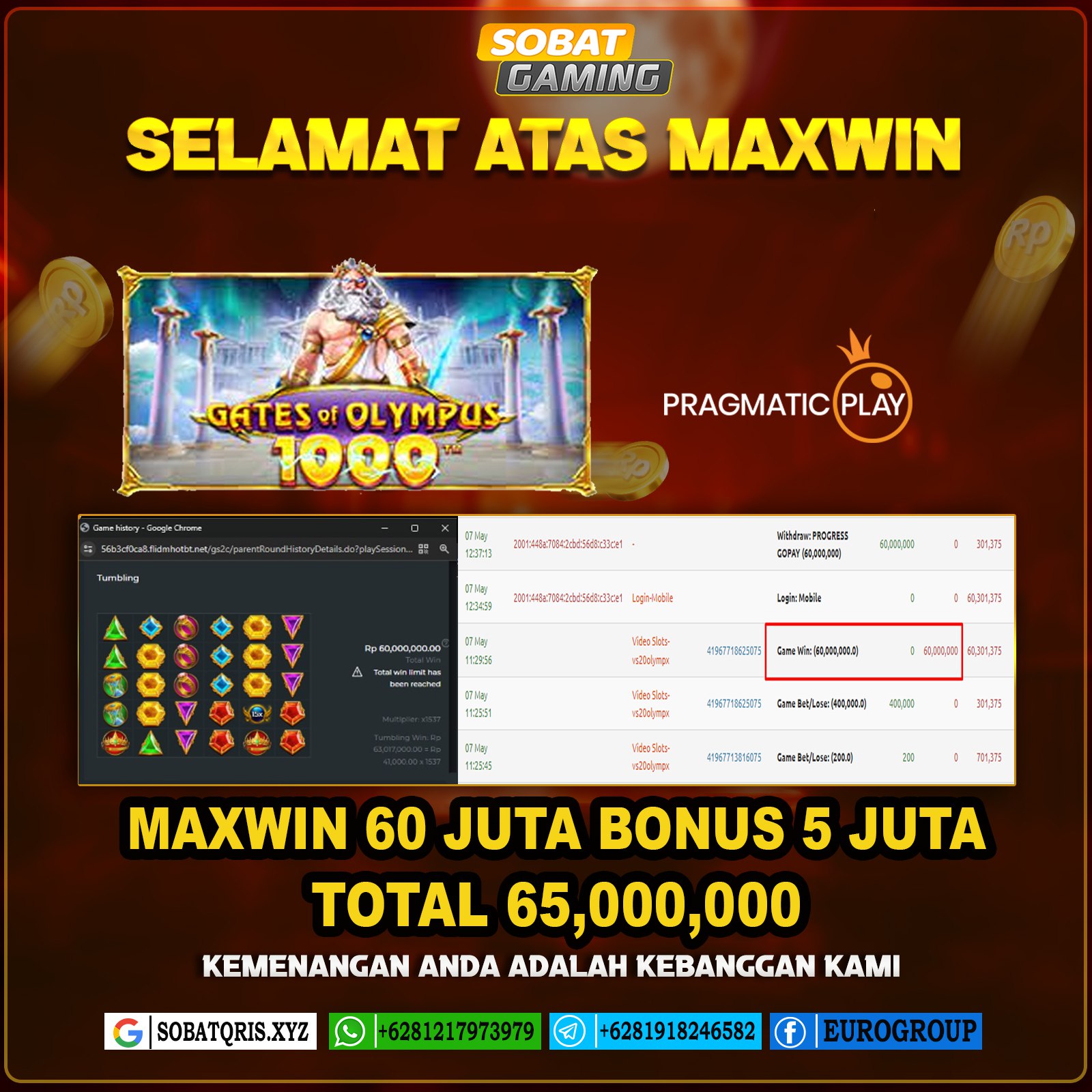 BUKTI JP2 07 MEI 2024 LUNAS RP. 60.000.000,-