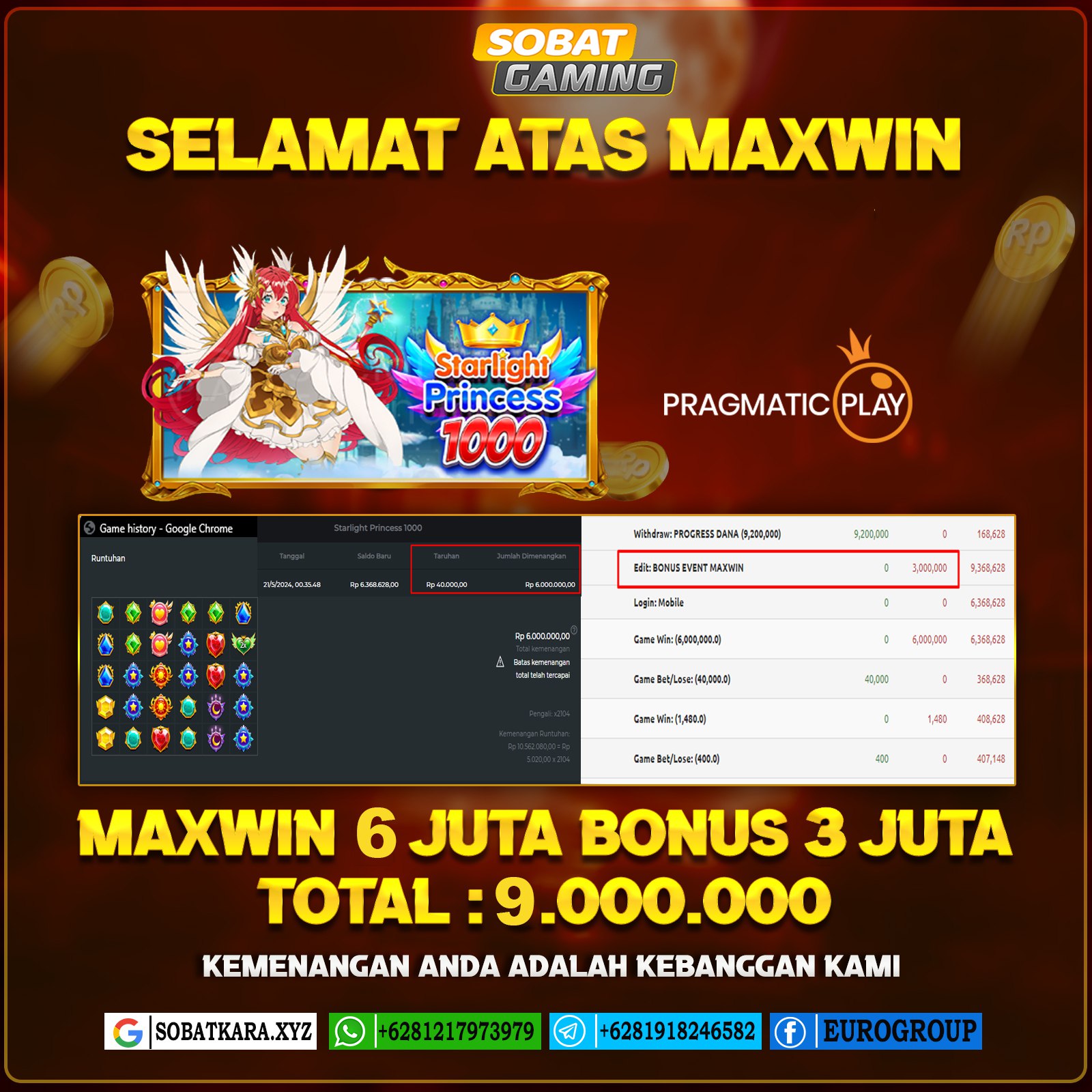 BUKTI JP 21 MEI 2024 LUNAS RP. 9.200.000,-