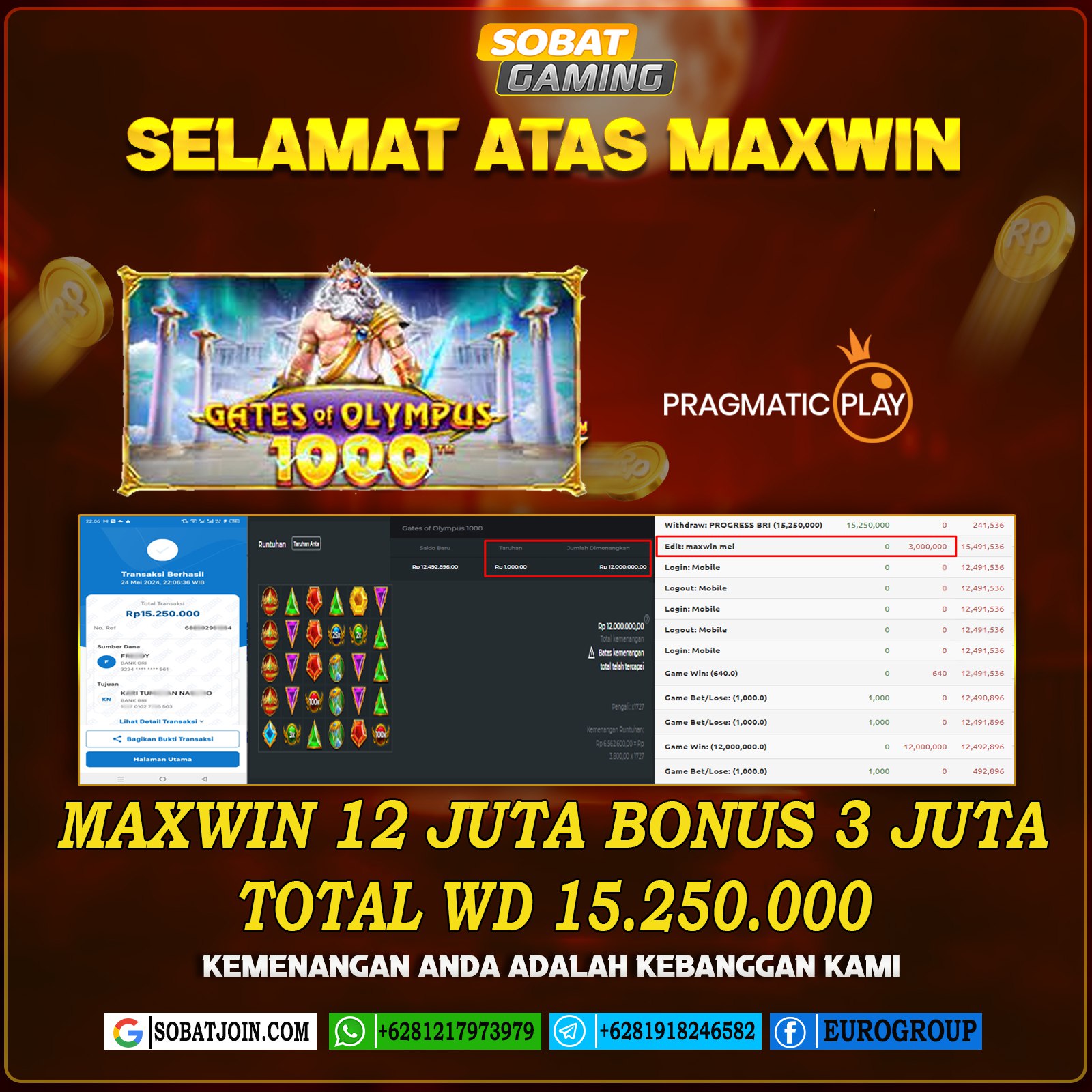 BUKTI JP 24 MEI 2024 LUNAS RP. 15.250.000,-