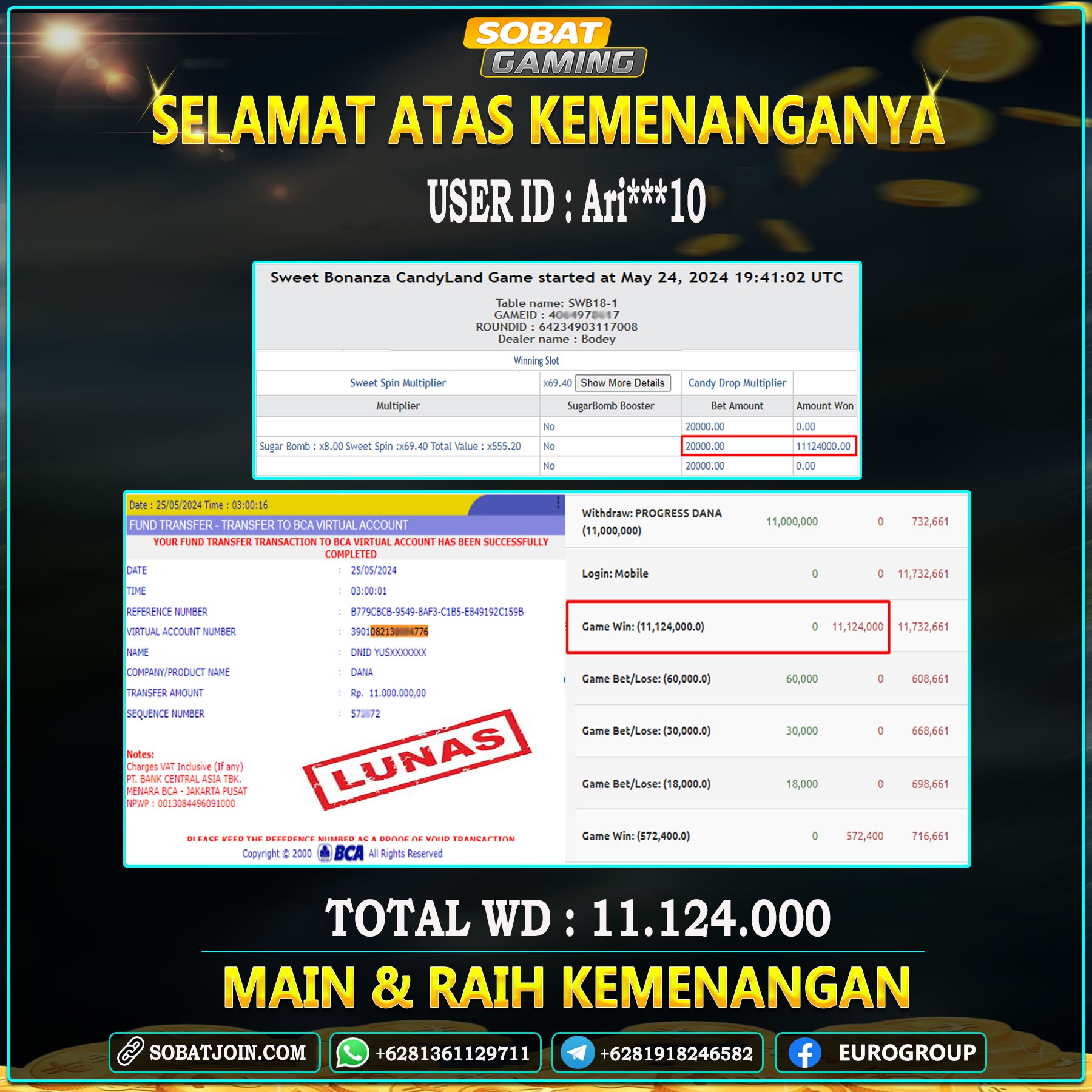 BUKTI JP 25 MEI 2024 LUNAS RP. 11.000.000,-
