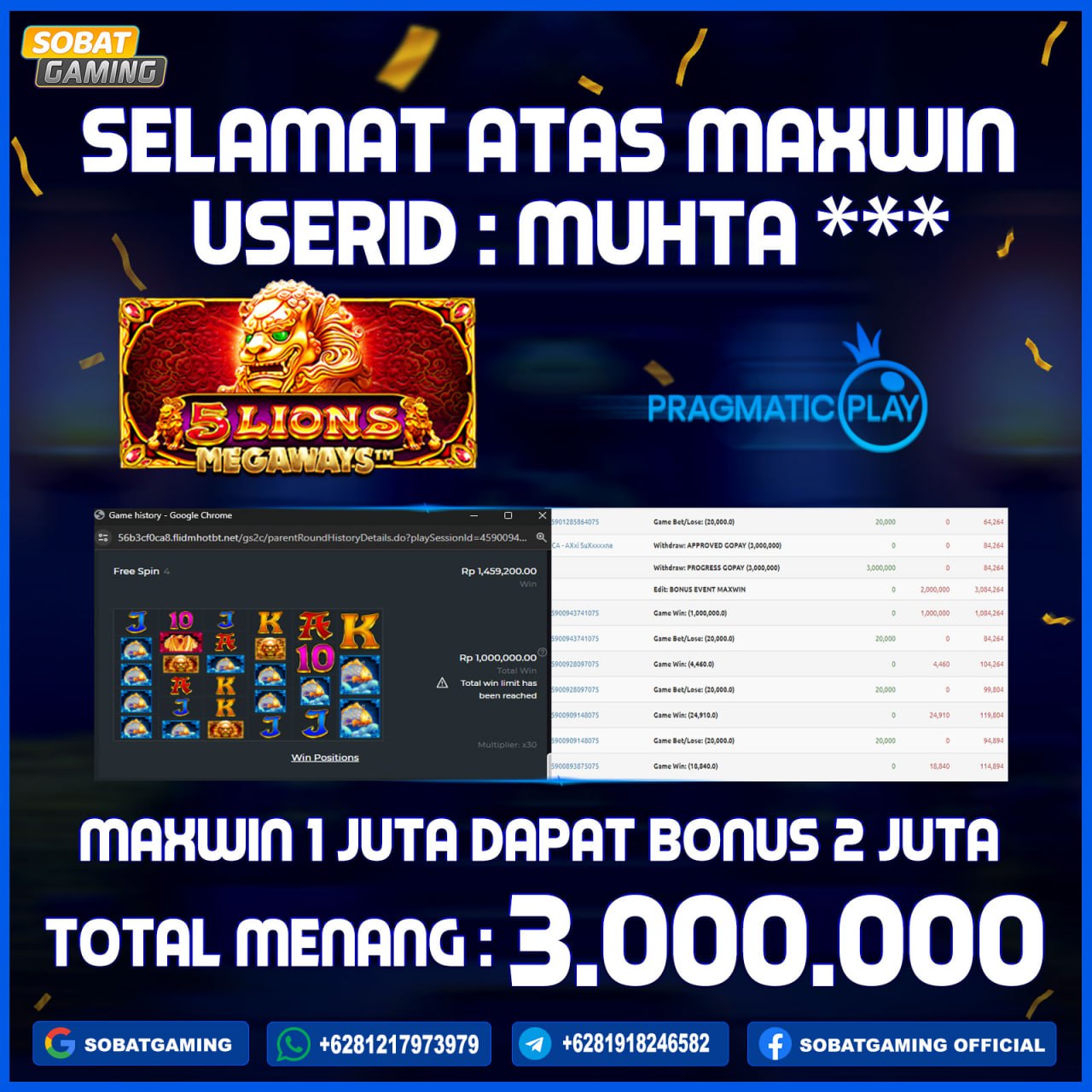 BUKTI JP 11 JULI 2024 LUNAS RP. 3.000.000,-