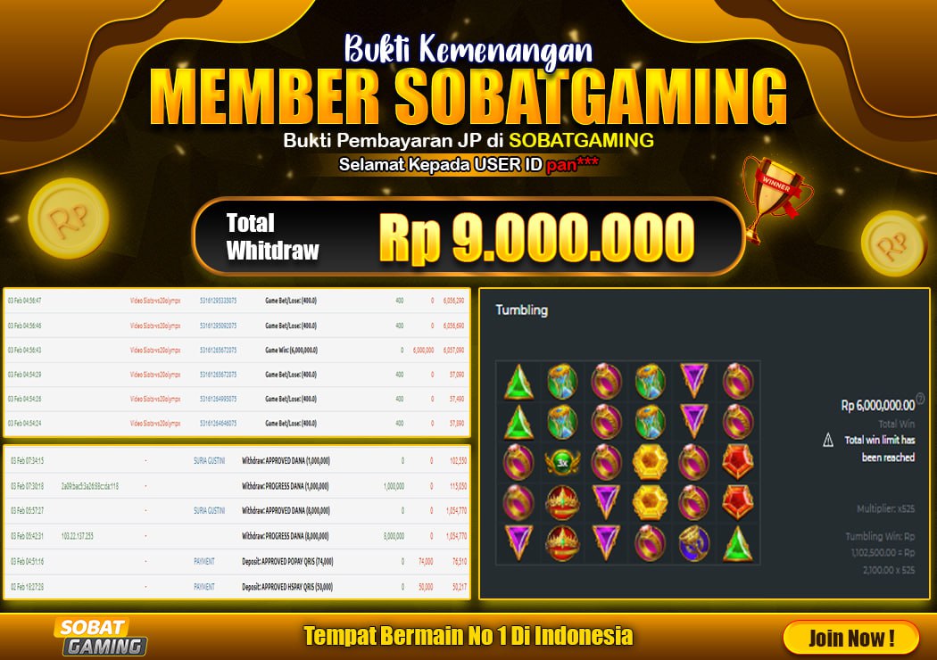 BUKTI JP 03 FEBRUARI 2025 LUNAS RP. 9.000.000,-