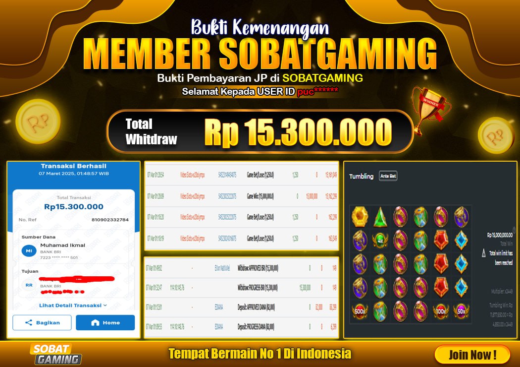 BUKTI JP JUMAT 07 MARET 2025 LUNAS RP. 15.300.000,-