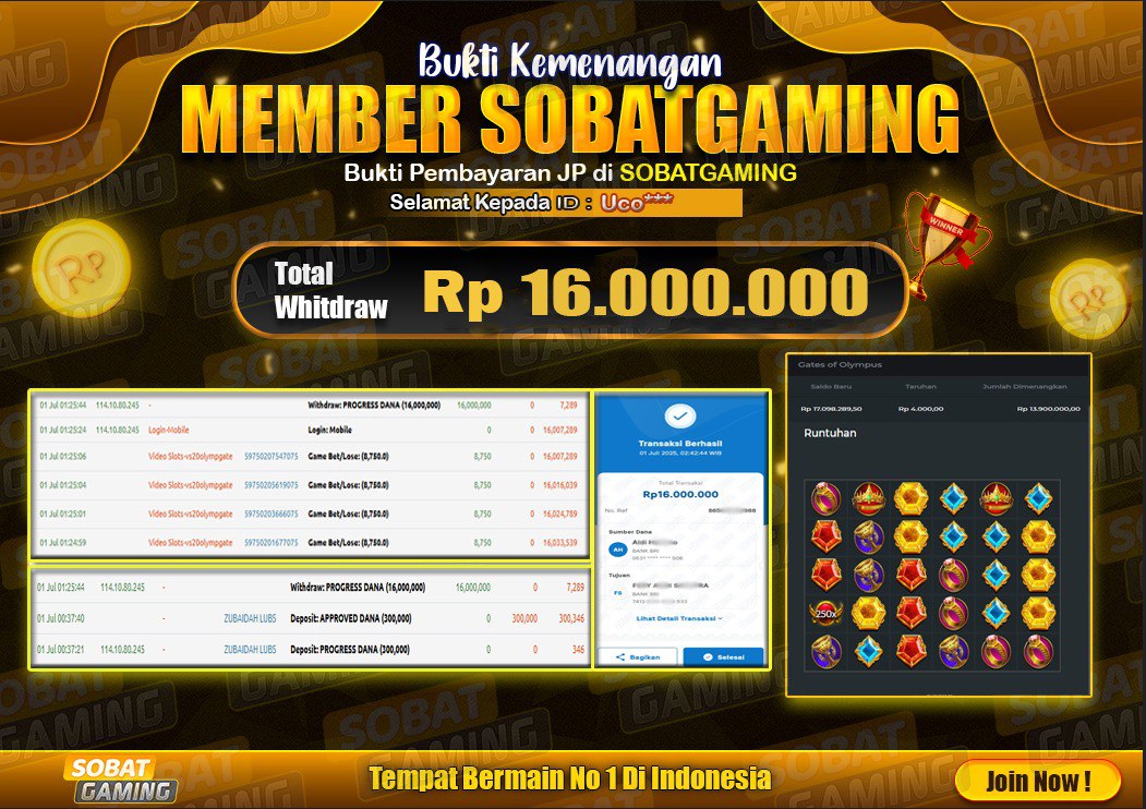 BUKTI JP 01 JULY 2025 LUNAS RP. 16.000.000,-