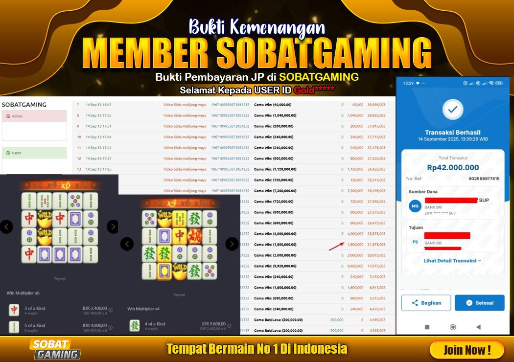 BUKTI JP 14 SEPTEMBER 2025 LUNAS RP. 42.000.000,-