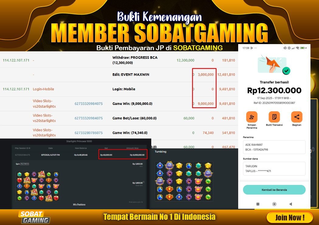 BUKTI JP 17 SEPTEMBER 2025 LUNAS RP. 12.300.000,-