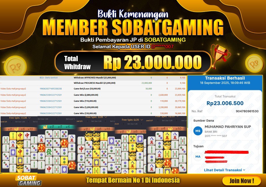 BUKTI JP 18 SEPTEMBER 2025 LUNAS RP. 23.000.000,-