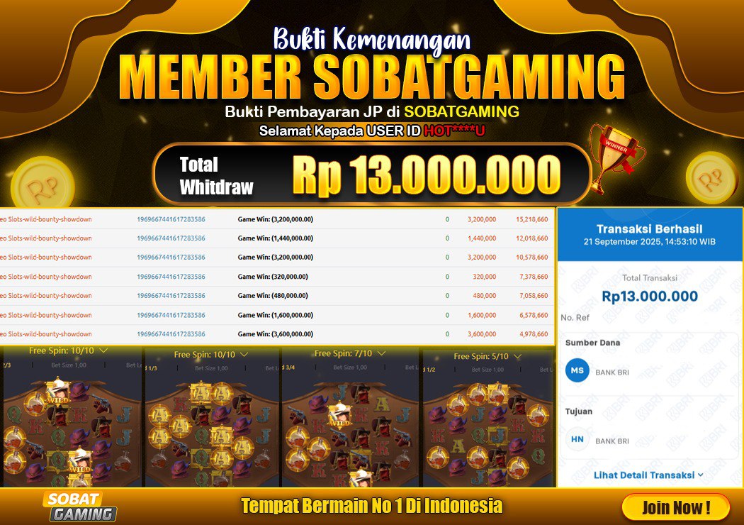 BUKTI JP 21 SEPTEMBER 2025 LUNAS RP. 13.000.000,-