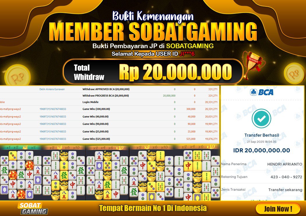 BUKTI JP 21 SEPTEMBER 2025 LUNAS RP. 20.000.000,-