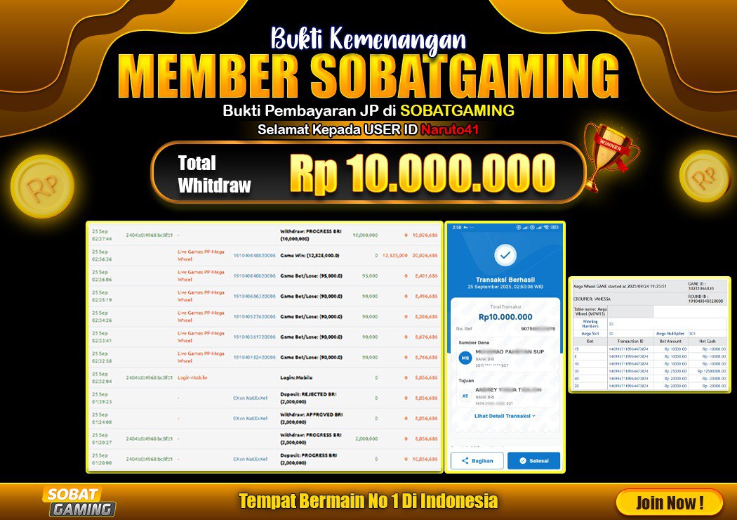 BUKTI JP 25 SEPTEMBER 2025 LUNAS RP. 10.000.000,-