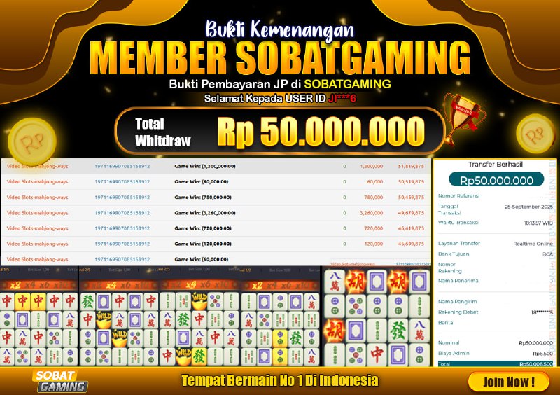 BUKTI JP 25 SEPTEMBER 2025 LUNAS RP. 50.000.000,-