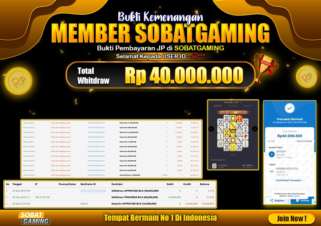 BUKTI JP 29 SEPTEMBER 2025 LUNAS RP. 40.000.000,-