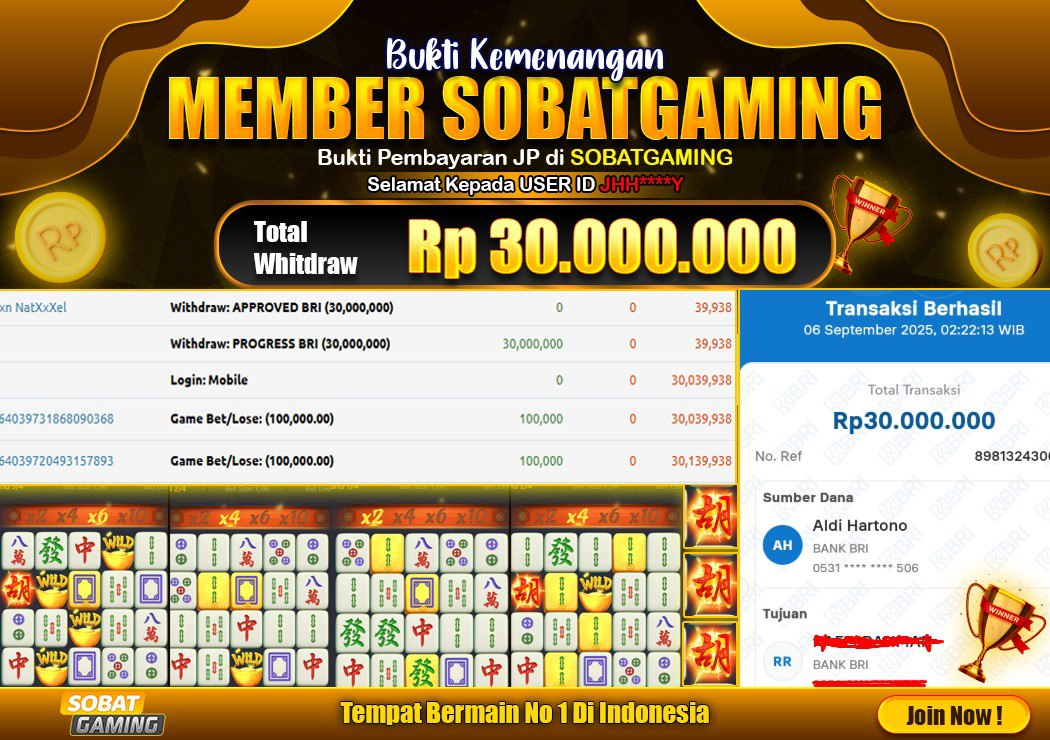 BUKTI JP1 06 SEPTEMBER 2025 LUNAS RP. 30.000.000,-