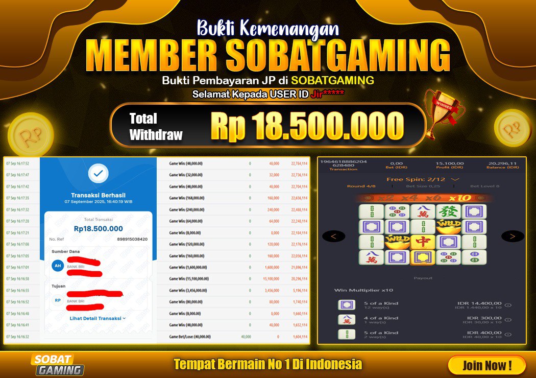 BUKTI JP2 07 SEPTEMBER 2025 LUNAS RP. 18.500.000,-
