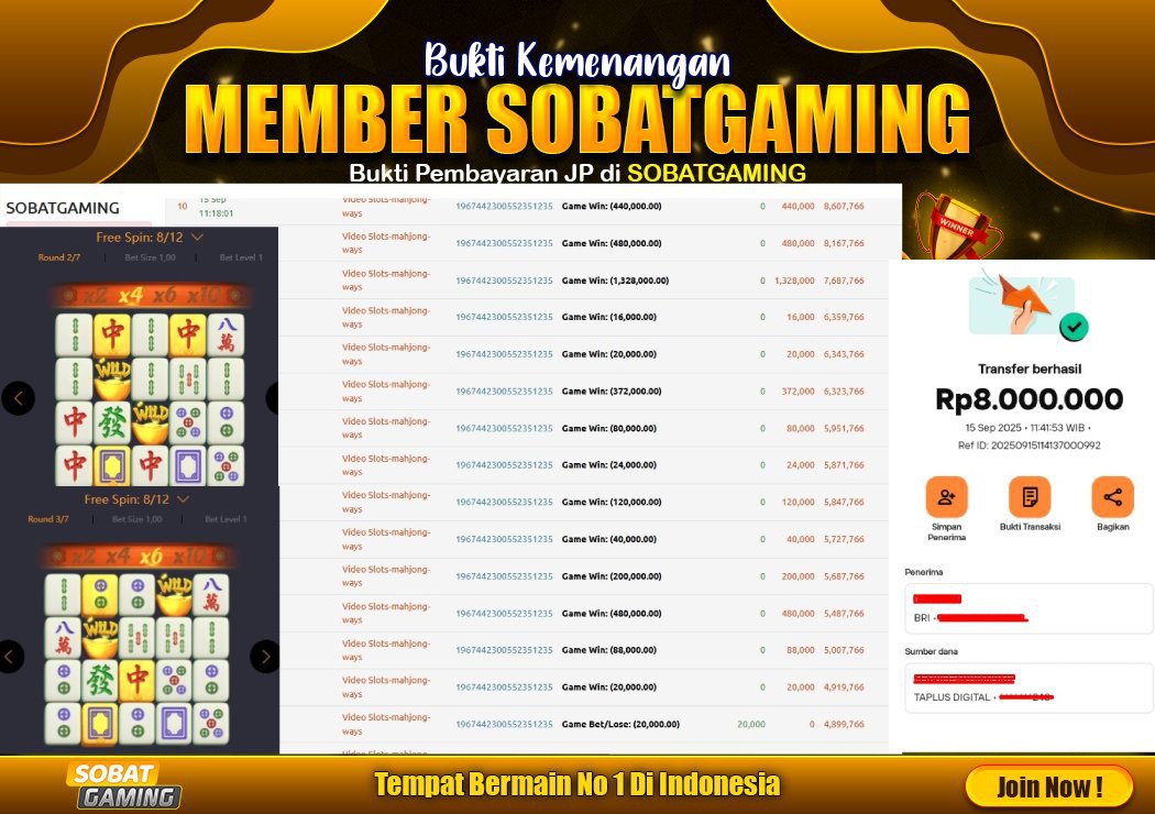 BUKTI JP2 15 SEPTEMBER 2025 LUNAS RP. 8.000.000,-