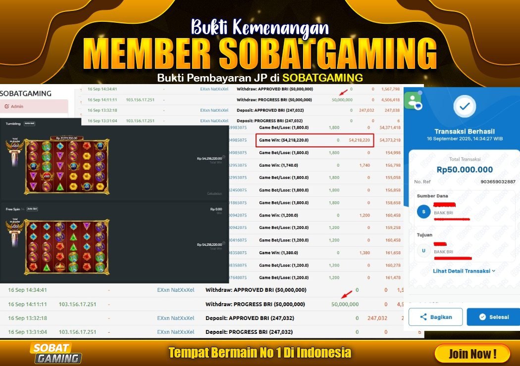 BUKTI JP2 16 SEPTEMBER 2025 LUNAS RP. 50.000.000,-