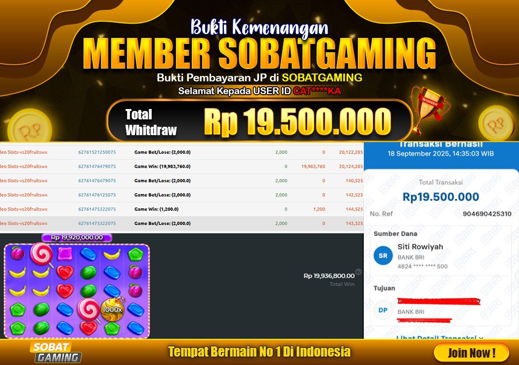 BUKTI JP 18 SEPTEMBER 2025 LUNAS RP. 19.500.000,-