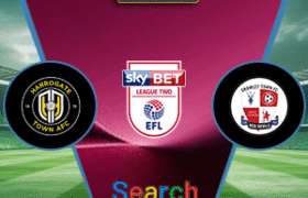 Harrogate Town Vs Crawley Town 06 September 2025