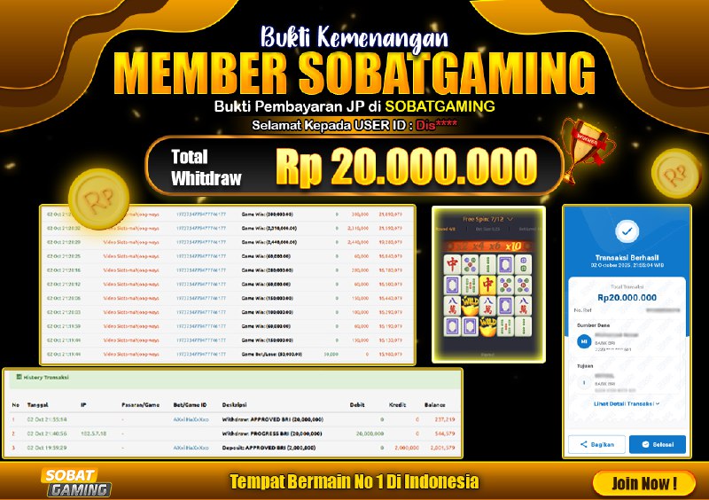 BUKTI JP 02 OKTOBER 2025 LUNAS RP. 20.000.000,-