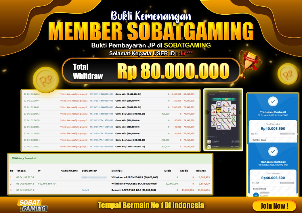 BUKTI JP 02 OKTOBER 2025 LUNAS RP. 80.000.000,-