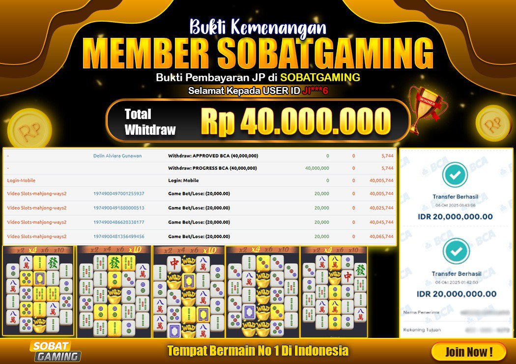 BUKTI JP 06 OKTOBER 2025 LUNAS RP. 40.000.000,-