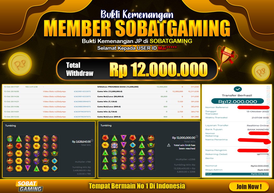 BUKTI JP 13 OKTOBER 2025 LUNAS RP. 12.000.000,-