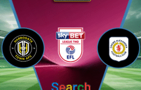 Harrogate Town Vs Crewe Alexandra 07 Oktober 2025