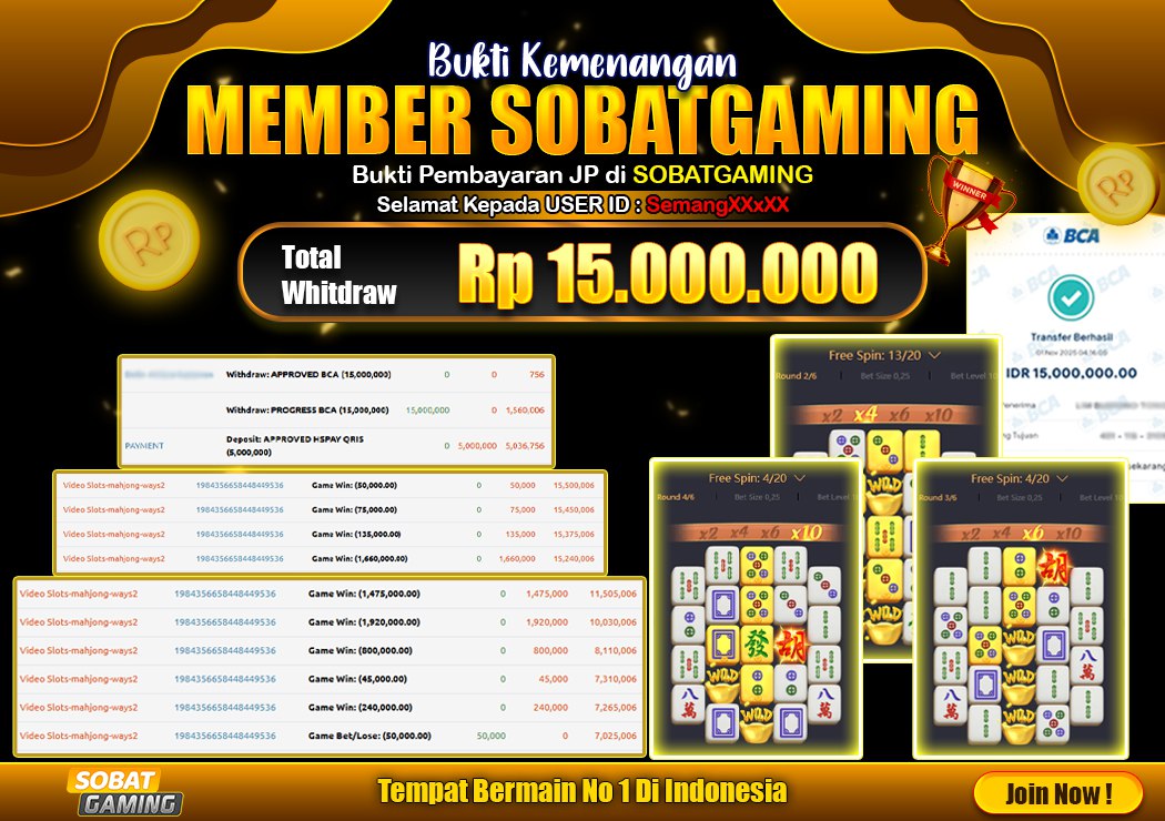 BUKTI JP 01 NOVEMBER 2025 LUNAS RP. 15.000.000,-