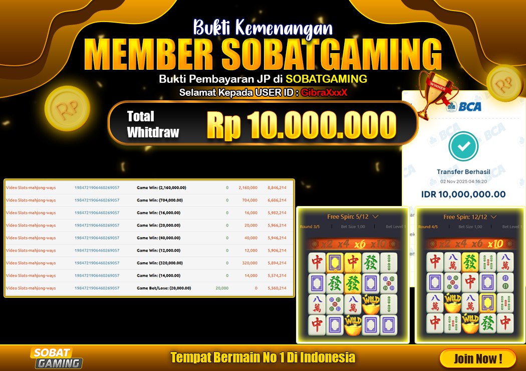 BUKTI JP 02 NOVEMBER 2025 LUNAS RP. 10.000.000,-