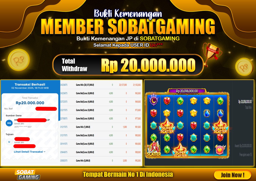 BUKTI JP 02 NOVEMBER 2025 LUNAS RP. 20.000.000,-