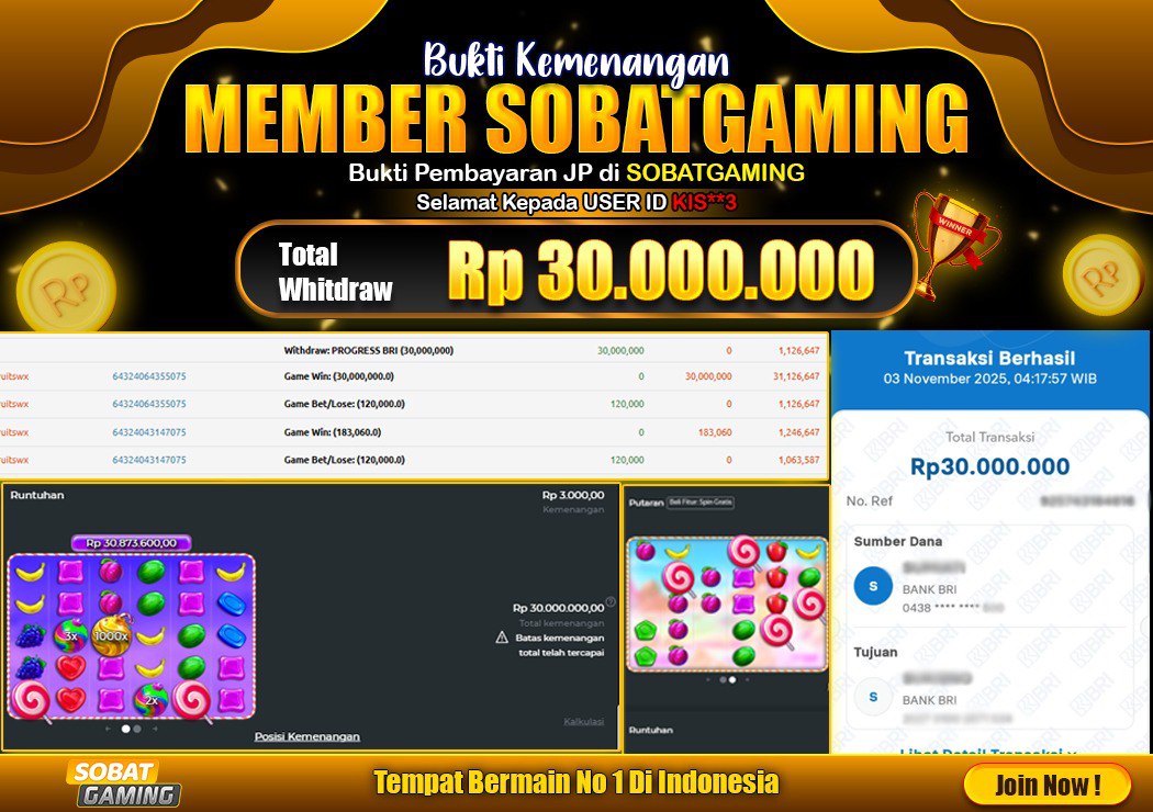 BUKTI JP 03 NOVEMBER 2025 LUNAS RP. 30.000.000,-