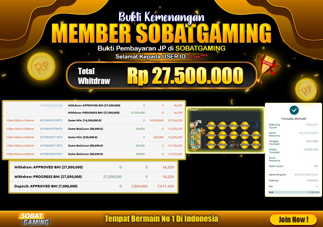 BUKTI JP 19 OKTOBER 2025 LUNAS RP. 27.500.000,-