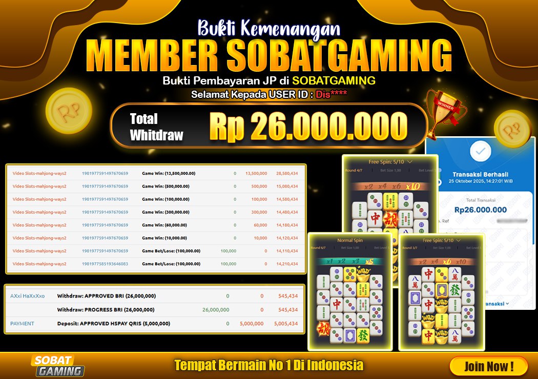 BUKTI JP 26 OKTOBER 2025 LUNAS RP. 26.000.000,-