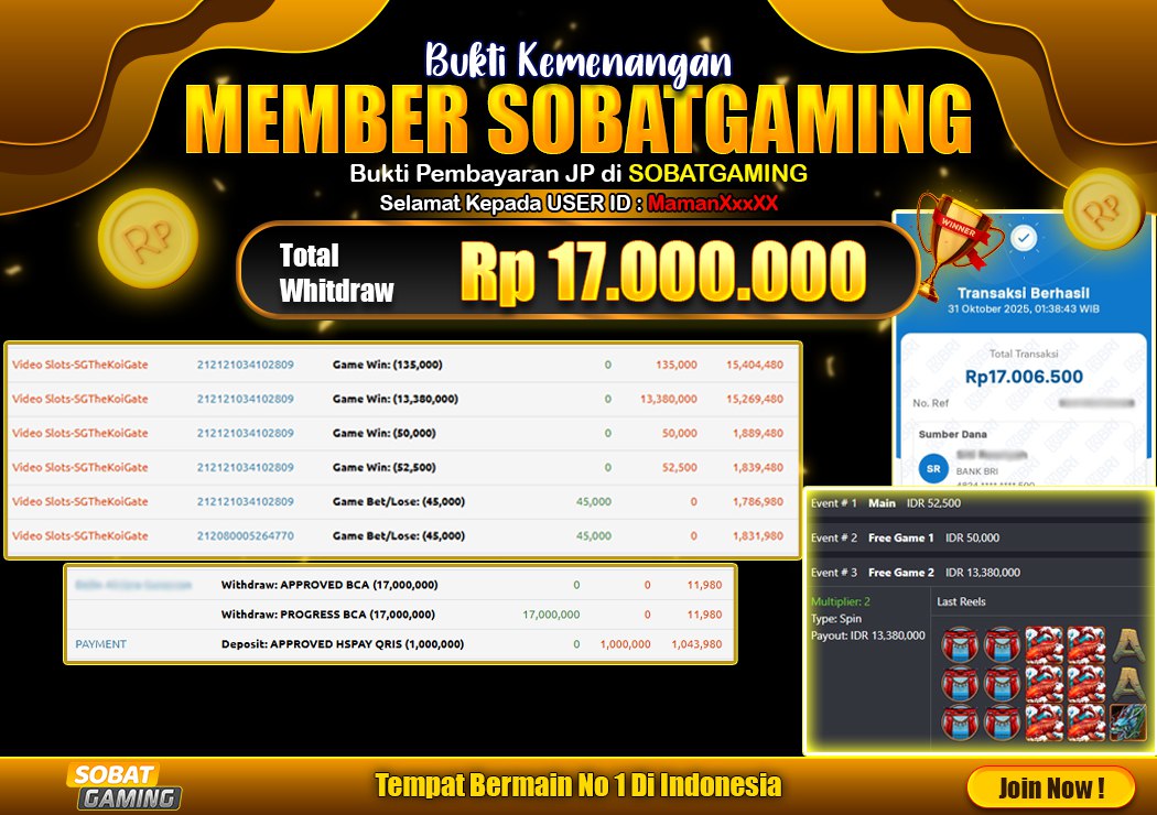 BUKTI JP 31 OKTOBER 2025 LUNAS RP. 17.000.000,-