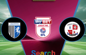 Gillingham Vs Crawley Town 16 November 2025