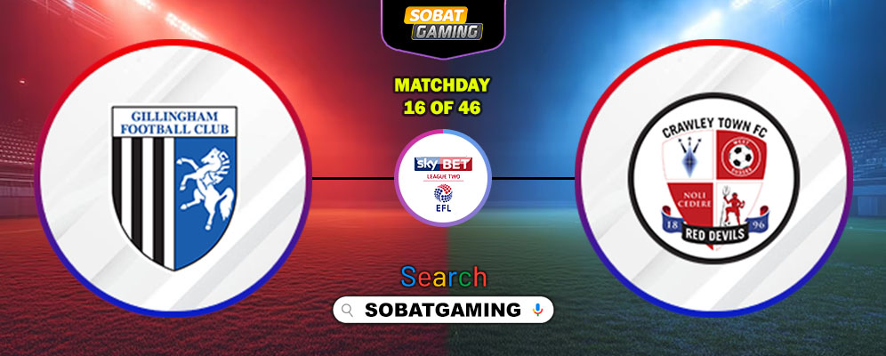 Gillingham Vs Crawley Town 16 November 2025