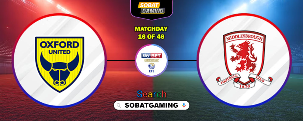 Oxford United Vs Middlesbrough 22 November 2025