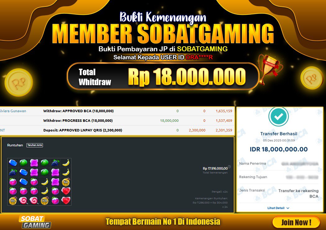 BUKTI JP 08 DESEMBER 2025 LUNAS RP. 18.000.000,-