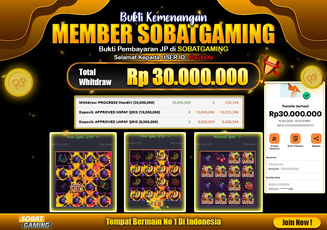 BUKTI JP 16 DESEMBER 2025 LUNAS RP. 30.000.000,-