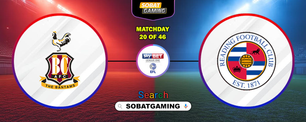 Bradford City Vs Reading 13 Desember 2025