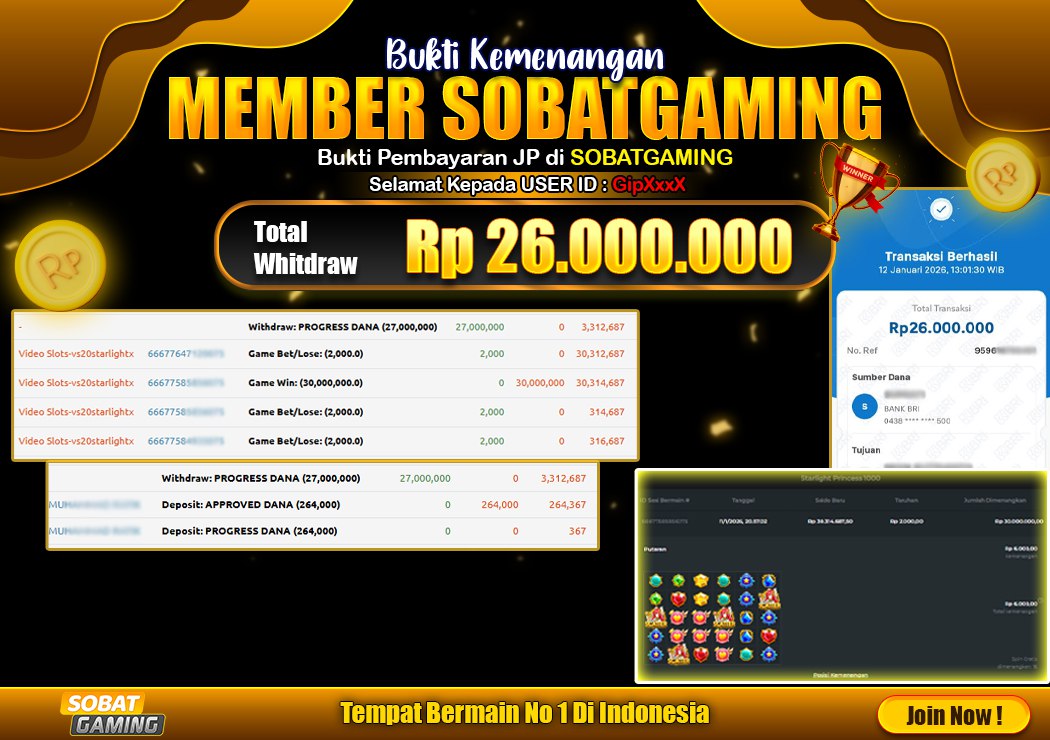 BUKTI JP 12 JANUARI 2026 LUNAS RP. 26.000.000,-