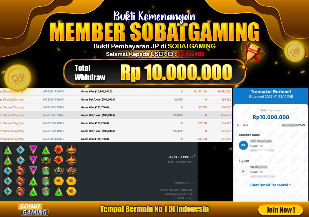 BUKTI JP 15 JANUARI 2026 LUNAS RP. 10.000.000,-