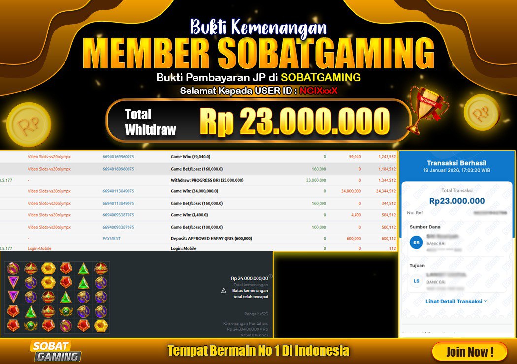 BUKTI JP 19 JANUARI 2026 LUNAS RP. 23.000.000,-