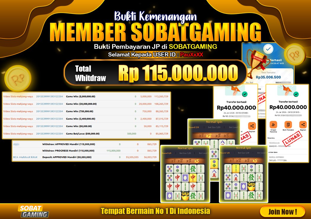 BUKTI JP 26 JANUARI 2026 LUNAS RP. 115.000.000,-