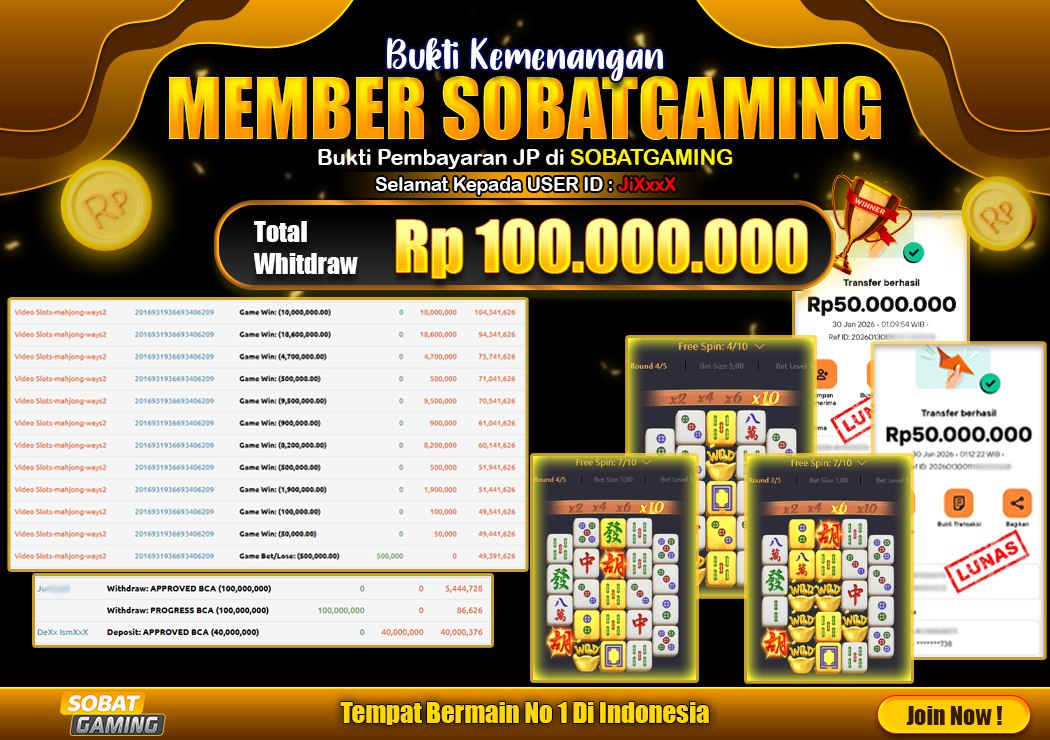 BUKTI JP 30 JANUARI 2026 LUNAS RP. 100.000.000,-