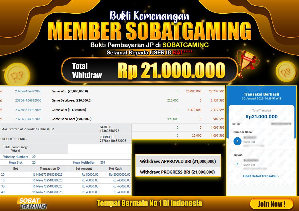 BUKTI JP 30 JANUARI 2026 LUNAS RP. 21.000.000,-