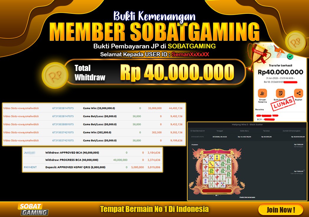 BUKTI JP 31 JANUARI 2026 LUNAS RP. 40.000.000,-