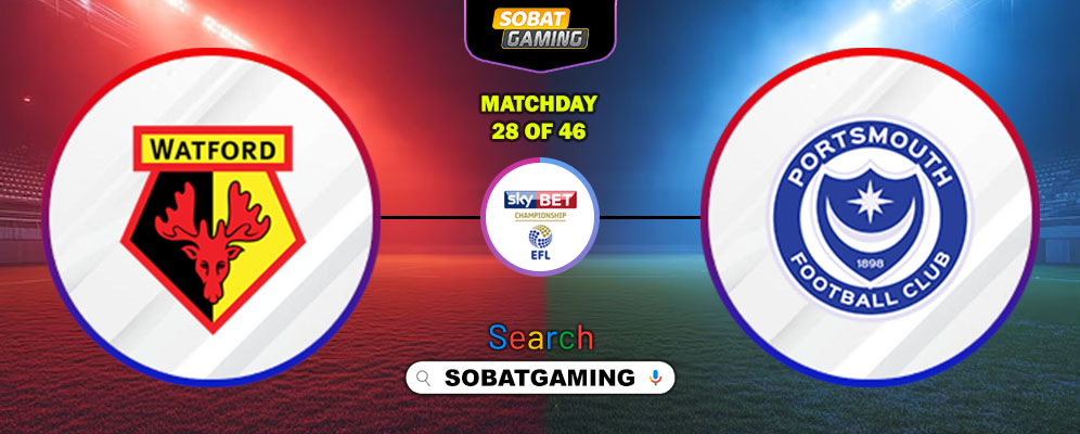 Watford Vs Portsmouth 22 Januari 2026